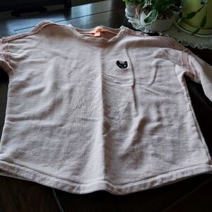 NEW JOE FRESH/ LIGHT PINK SWEAT TOP SIZE/B1